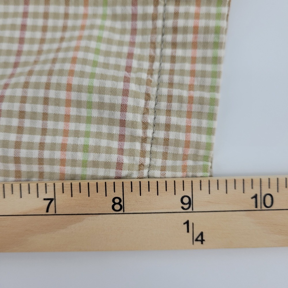Tommy Bahama Mens 38/39 Paradise Nation Plaid Shorts Tan Multicolor Cotton Golf - Picture 8 of 12